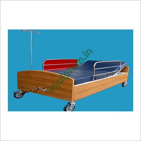 Wooden Hospital Bed - Durable Wooden Frame Adjustable Height | Comfortable Termite Proof Finish Fine Craftsmanship