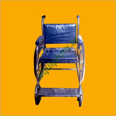 Patient Wheel Chair - Steel, Foldable, Portable | Rust Proof Surface, High Strength, Easy to Move, Fine Finish