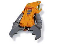 Hydraulic Crusher Attachments - Hardox600 Material, 170-200mm Cutter Length, Orange | Strong Crushing, Corrosion Resistant, Easy Operation