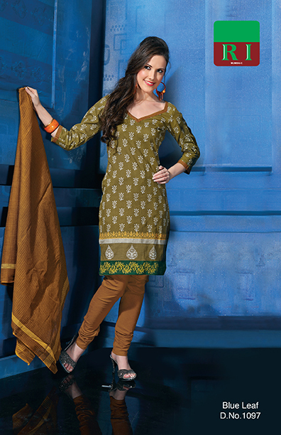 salwaar kameez - BLUE LEAF