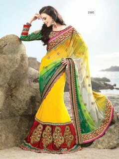 Latest Lehenga Style Sarees