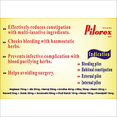 Ayurvedic Pilorex Tablets