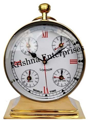 Brass Desktop Clock