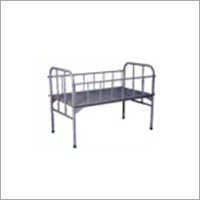 Hospital Baby Bed - Steel Material, Variable Dimensions | Epoxy Powder Coated, Easy Cleaning, Floor Protection, Sturdy Design, Safe Rails