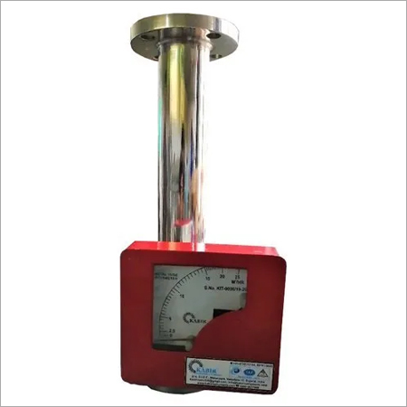 Metal Tube Rotameter - Color: Red Silver