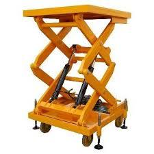 Hydraulic Scissor Lift - Steel, Variable Lift Height, Custom Platform Size | Electric Control System, High Load Capacity, Durable Build, Easy Operation, High Stability, Low Maintenance, Precise Control, Safety Design, Wheeled Mobility, Wide Application