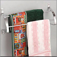 Towel Rod - Stainless Steel, 18x6 Inches, Double Bar | Rustproof, Durable, Space-Saving, Gleam Finish, Easy Install