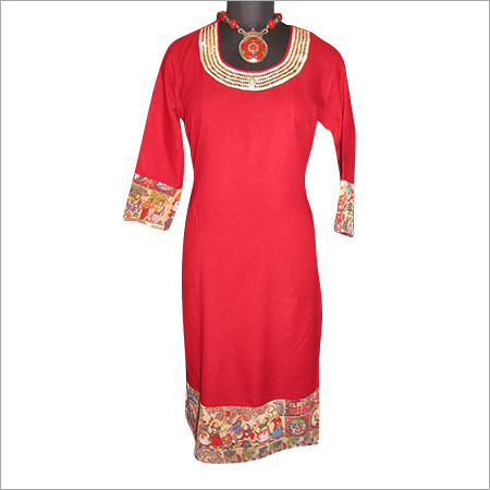 Embroidered Woolen Kurti