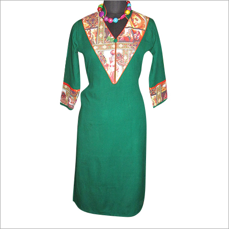 Green Woolen Kurti