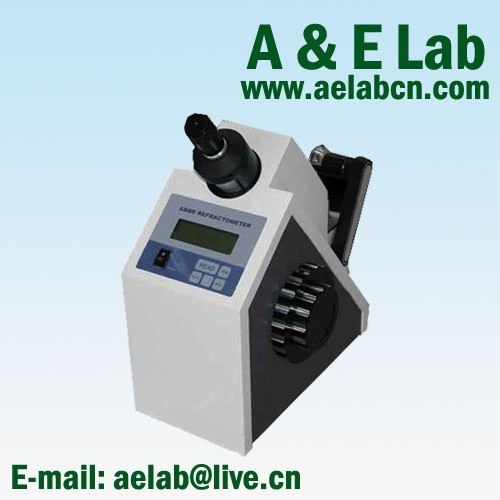 Digital Refractometer - Plastic Body, Grey and Black Color | Automatic Temperature Correction, LCD Display, Hard Glass Prism, Printer Interface