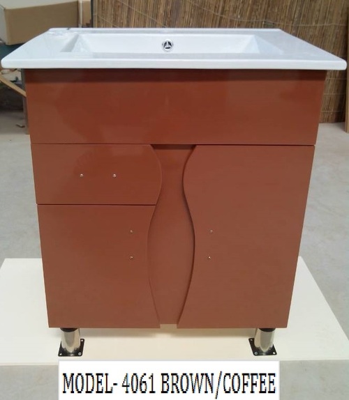 pvc cabinet with ceramic basin
