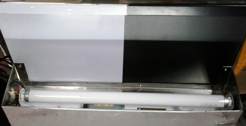 Manual inspection table with tube light