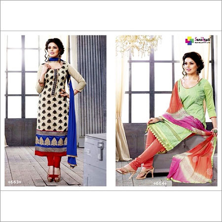 Straight Cut Salwar Kameez