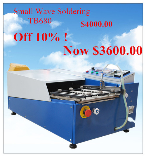 Desktop mini high precision wave soldering machine TB680