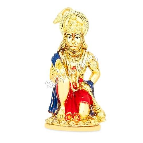 Gold Plated Hanuman Statue