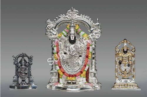 Gold Plated Balaji Idol