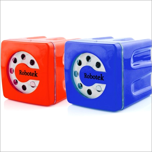 Mobile Speakers - ABS Plastic, 80x80x80 mm, Multiple Colors | Portable Sound, LED Torch Light, USB Powered, Compact Design