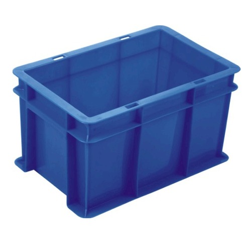 Blue Perforated Plastic Crates