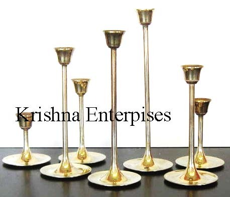 Nickel Plated Candle Stand