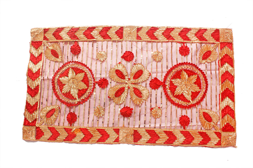 Chunri Manufacture India - Cotton, 24x18 Inches, Red | Hand Embroidery, Handwoven, Intricate Designs, Soft Texture, Durable Material