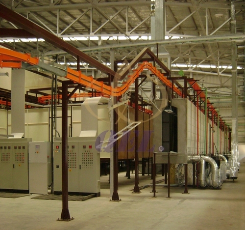 Auto Conveyor Powder Coating Plant