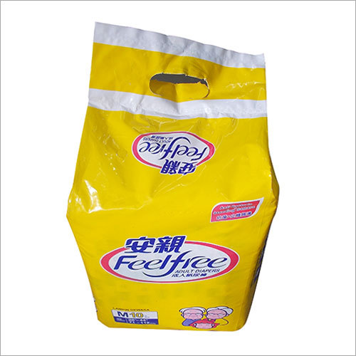 Feetfree Adult Diapers - Nonwoven Large Yellow 10-50 Count | Absorbent Comfortable Leak Protection Discreet