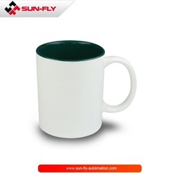 Dark Green Inside Color Mug