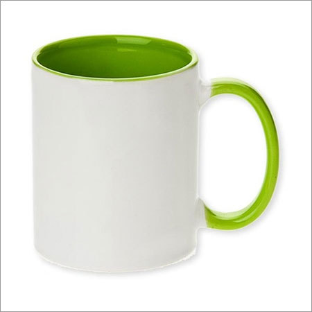 Inside Green Color Ceramic Mug