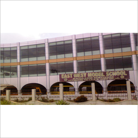 ACP Cladding & Glazing at East West Model School Burdawan