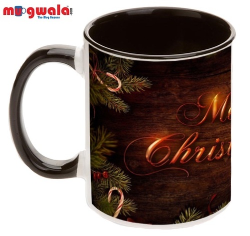 Black color Handle mug with inner Black