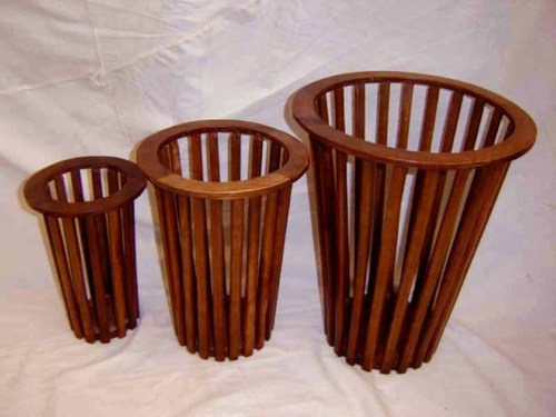 Wooden Decorative Basket By SATYAM EXPORTS