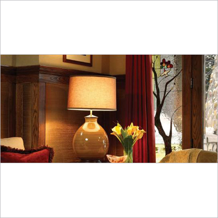 WPC Doors - Ceramic Material, 12x8x18 Inches, Drum Shade, 60W, Soft Lighting, Elegant Design