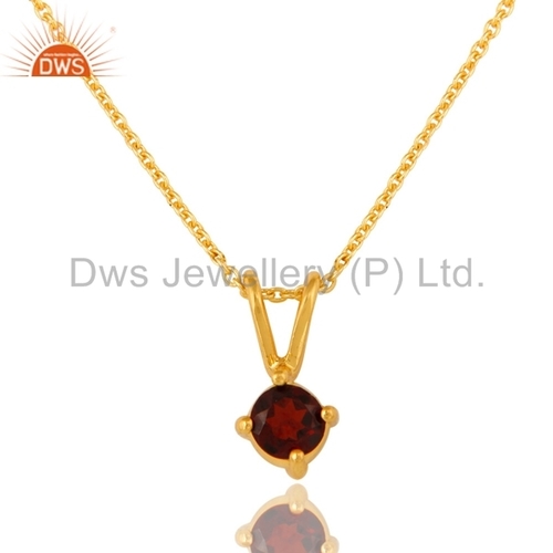 गार्नेट रत्न 925 चांदी का लटकन