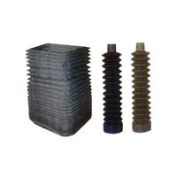 Rubber Coated Fabric Bellows - Color: Grey