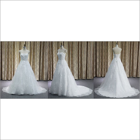 Strapless Lace Bridal Gown