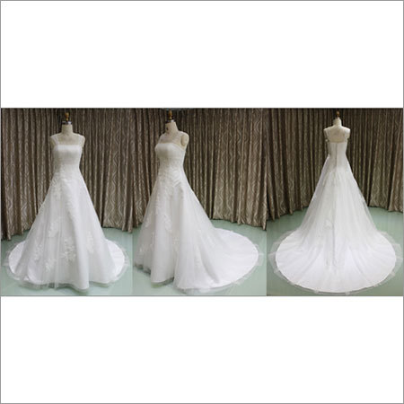 Strapless Tulle Bridal Gown