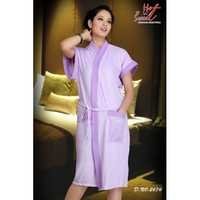 Purple Soft N Smooth Bath Gown