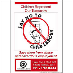 Child Labour Posters And Signages