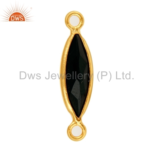 Black Onyx Gemstone Connectors