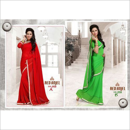 Fancy Plain Sarees