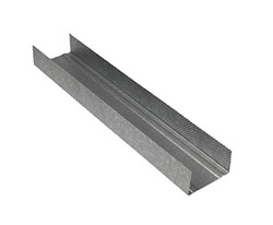 Gypsum partition channels