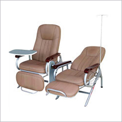 Transfusion Chair Delux - Metal Leatherette, Variable Sizes, Beige | Adjustable Height, Lightweight, Strong Structure, Hydraulic Lift
