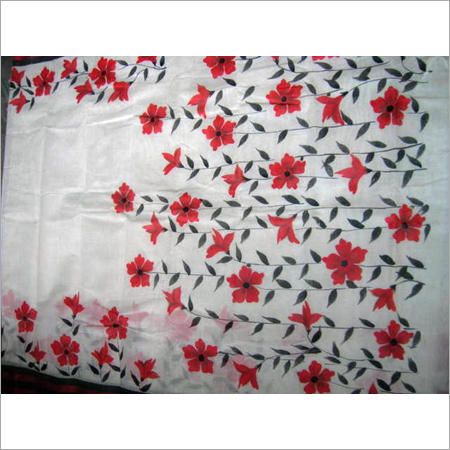  Hand Painting Cotton Sharee
