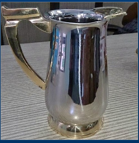 Brass Steel Ice Catcher Jug