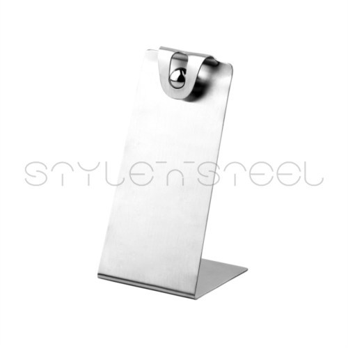 Menu Card Holder - Stainless Steel Variable Dimensions Silver Color | Cleanable Durable Elegant Design Space Saving Versatile Display