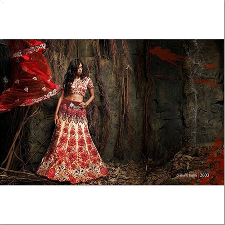 lengha style saree