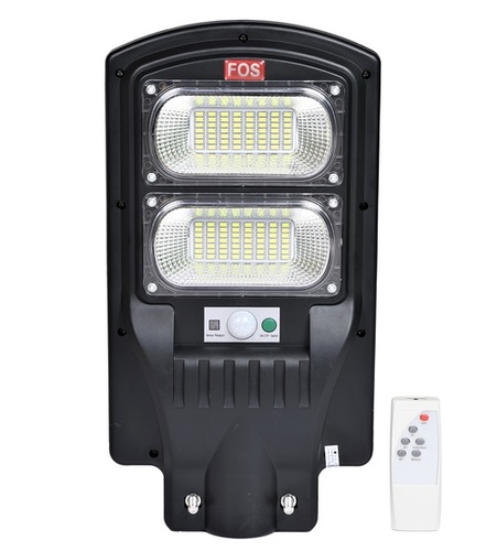 FOS Solar LED Street Light 40W with Remote Control - Cool White 6500k (IP 65 Water-Proof)