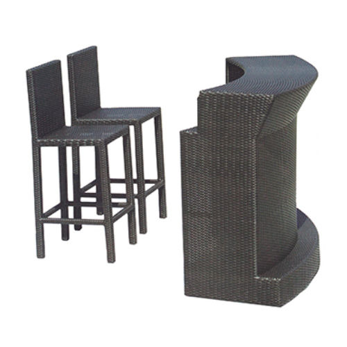 Bar Plastic Wicker Furniture Set