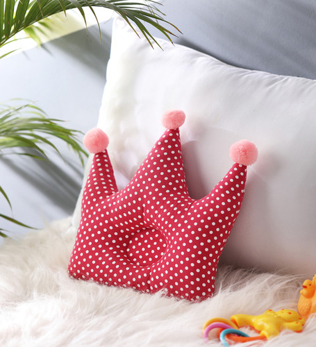 Light Pink Crown Shape Cushion