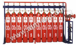 Co2 gas suppression system